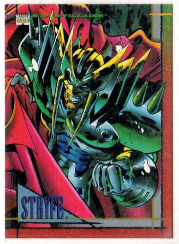 STRYFE/1993 Skybox Marvel Karta kolekcjonerska (Super złoczyńcy) - Zdjęcie 1 z 2
