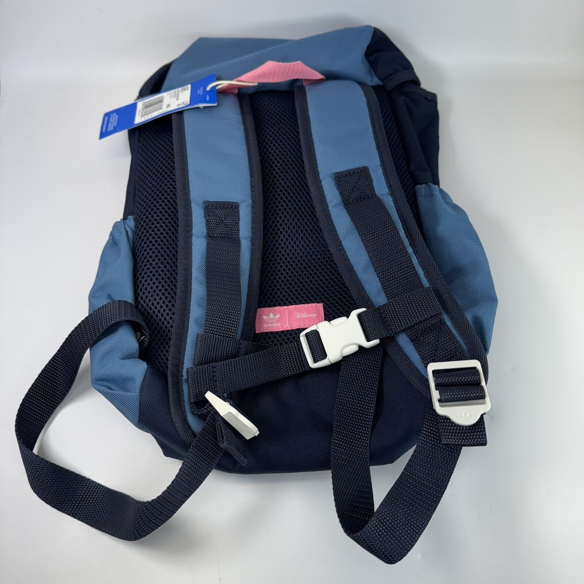 Adidas Original X Disney Outdoor Backpack Blue Patches New
