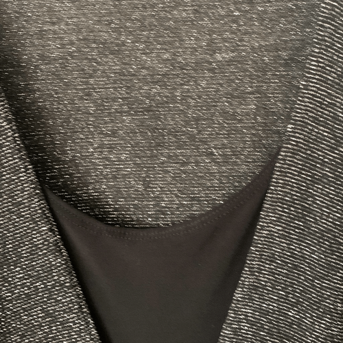 Pre Owned Women’s Studio 1940 Shimmering Blouse Shirt Silver Black Sz 18/20W - Picture 10 of 12