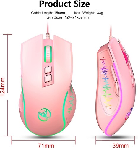 Wired 3600DPI Mice Gaming 7 Buttons&Optical Mouse Switche LED For PC/Mac/PS4 US - Picture 13 of 30