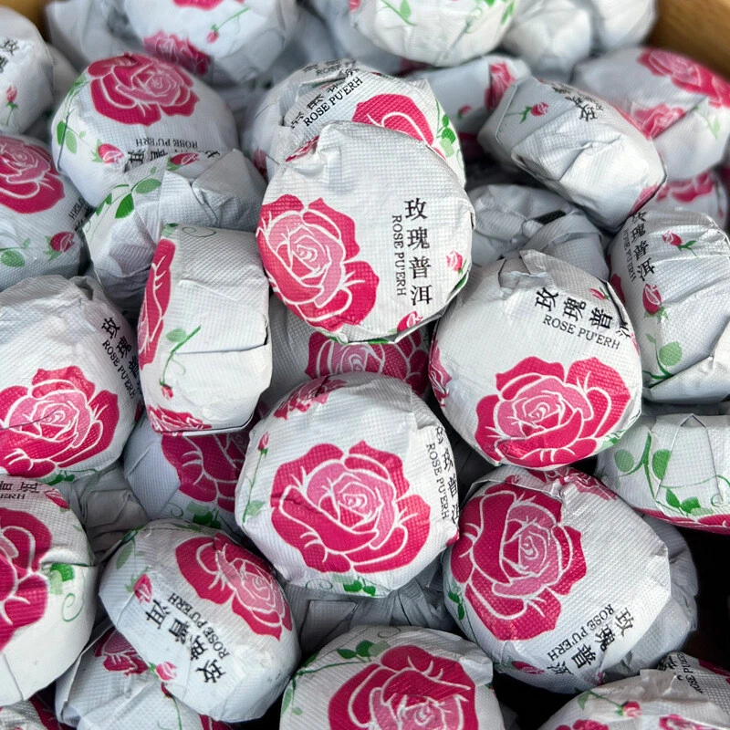 Yunnan Puer Tuo Rosa Roja Pu Erh Sabor Flor Mini Tuocha Maduro Pu'er Té 500 g Foto 2 de 4