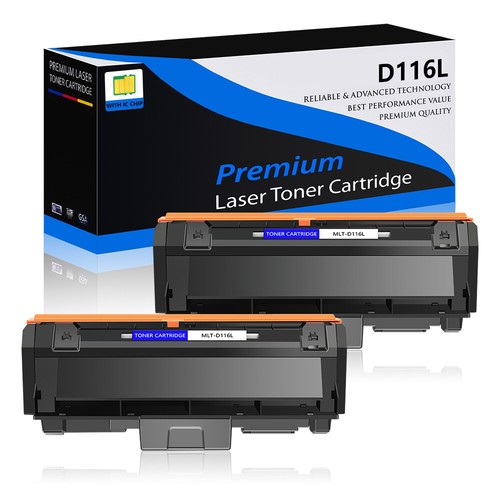 2PK MLT-D116L Toner Compatible with SAMSUNG Xpress SL-M2625 SL-2625D SL-2825DW