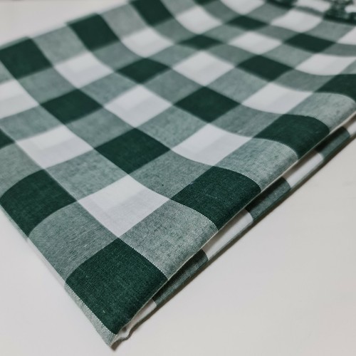 Polycotton Gingham Fabric Check 1", 1/4" , 1/8" Uniform Dress Craft Material 44" - Picture 96 of 134