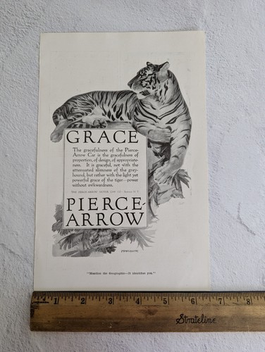 1917 Pierce Arrow Motor Car Buffalo NY Grace Tiger Original advertisement - Picture 3 of 5