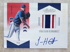Jonathan Hernandez  2020 Panini Absolute Jersey Signatures  /49 Rookie Auto RC
