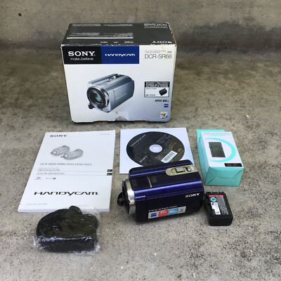 SONY Handycam 3.0メガピクセル（セット） Sony Handycam DCR-SR68 Video Digital Camcorder 60x Zoom Blue