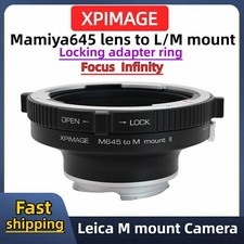 Mamiya645 Lens to Leica M-mount Camera for XPimage M645-L/M Locking adapter