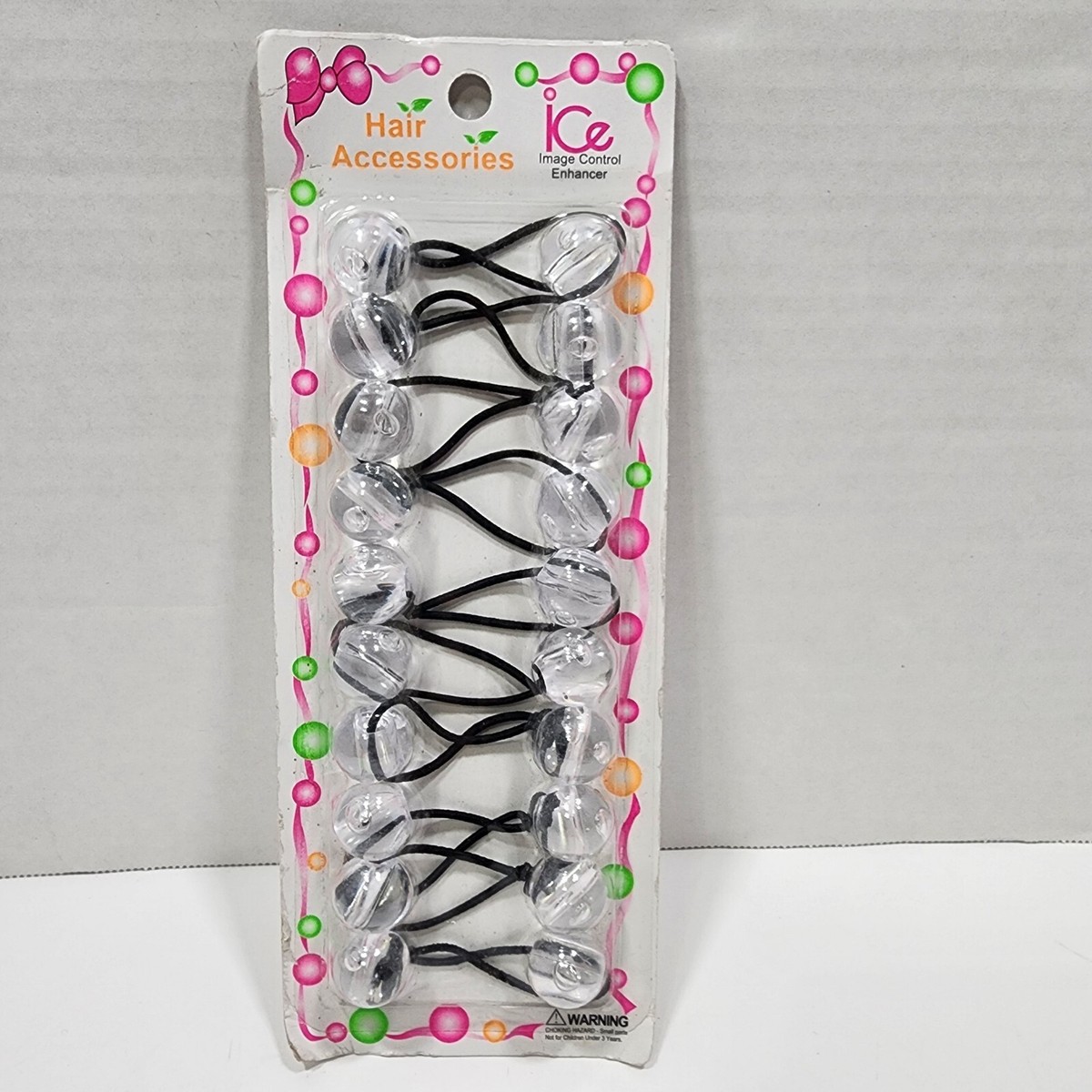 Knocker ball Twin Bead Elastic hair Scrunchie tie girl Hair  display picture 1