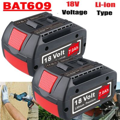 2pcs 7Ah 18V Lithium-Ion Battery Compatible with BOSCH