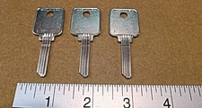 Generic Medeco key uncut key blanks - qty of 3 for 1 price - New