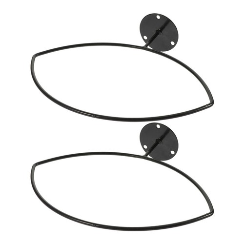 2 Pcs Football Stand Fitness Wall Mounted Rack Display Storage Holder