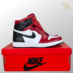 Nike Air Jordan 1 High Red Satin Black 