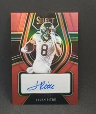 2022 Panini Select Draft Picks Football Jalen Pitre Red Auto RC (F20)
