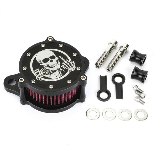Air Cleaner Intake Filter System Kit For Harley Sportster XL 883 XL 1200 1988-17 - Picture 8 of 9