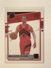 Malachi Flynn 2020-21 Clearly Donruss Rated Rookie Red RC 33/49 Raps Color Match