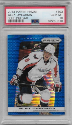 2013 Panini Prizm ALEX OVECHKIN Blue Pulsar PSA 10 Gem Mint - Capitals