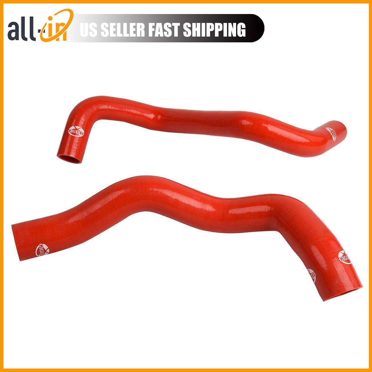 Red Radiator Hose Coolant Silicone Hose Kit For 20012004 Ford Mustang