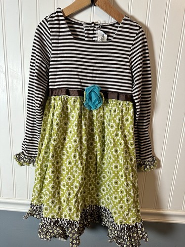 Rare Editions braun und grün Zweiteiler Mädchen Größe 6X - Bild 1 von 7