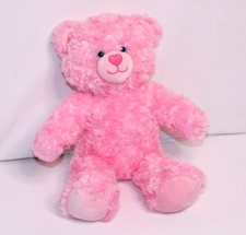 BUILD A BEAR Workshop Pink Teddy Bear Plush 16  Tall Stuffed Toy Girl /Bear only