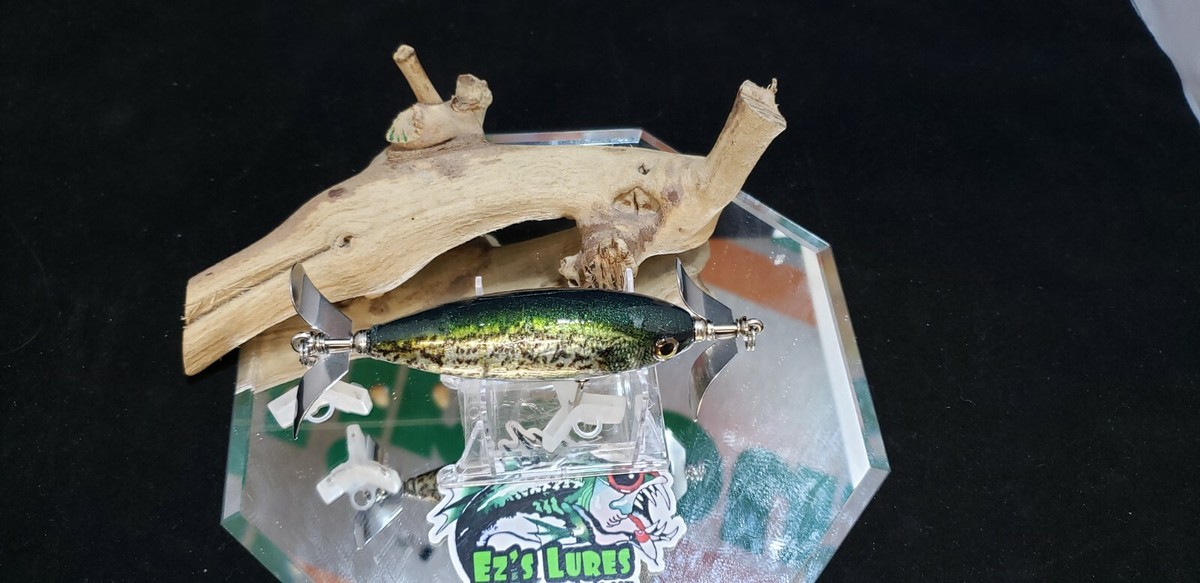 Esca Artigianale In Legno Da 3 Pollici: Topwater Prop Bait Per Crappie, Luccio E Muskie