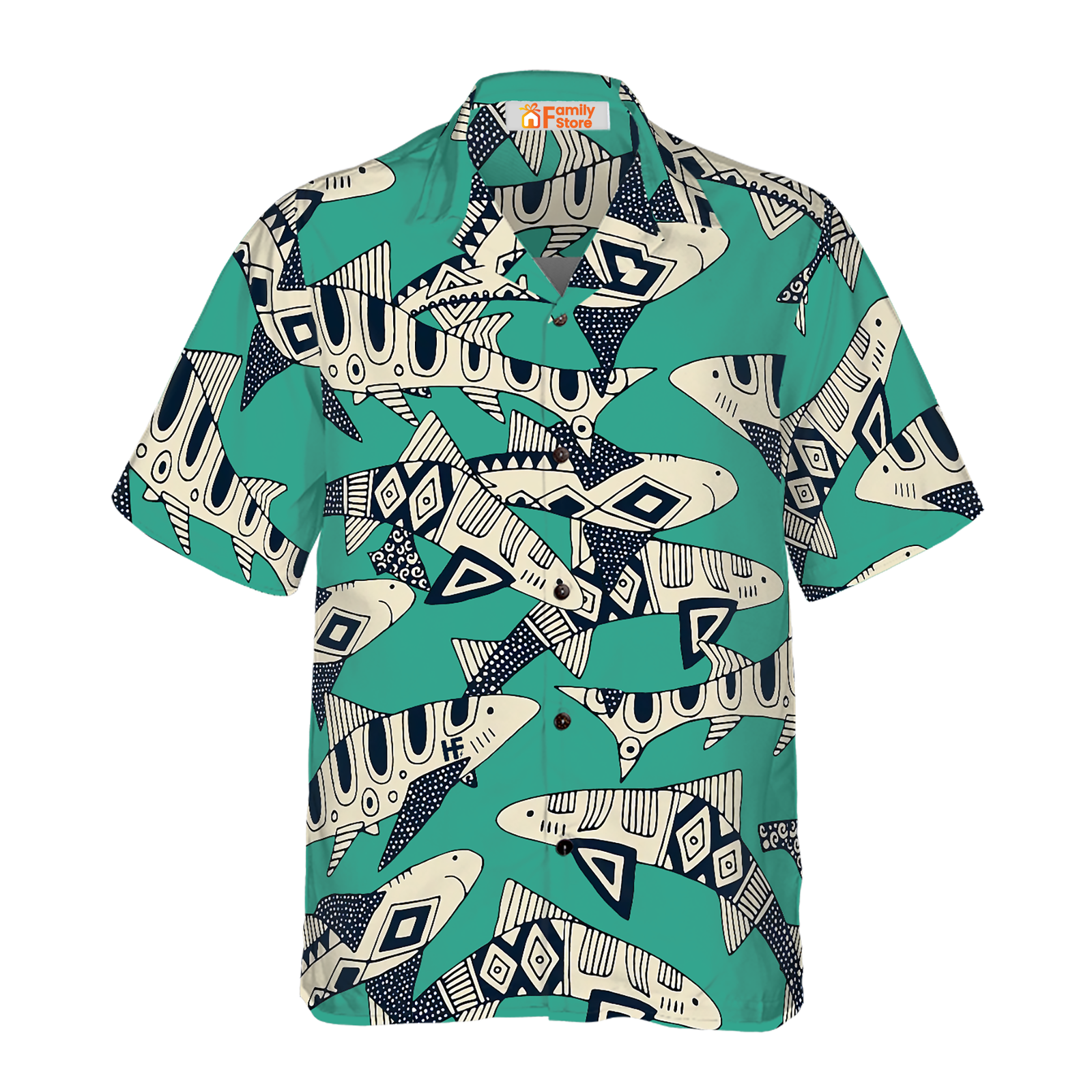 Camisa Hawaiana Tiburón del Océano