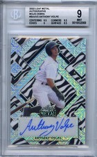 2022 Anthony Volpe Leaf Metal Autos MOJO ZEBRA Mint 9 1/5 NYY ROOKIE