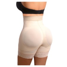 Colombian Butt Lifter High Waist Short Faja Powernet Short Levantacola Tiro Alto