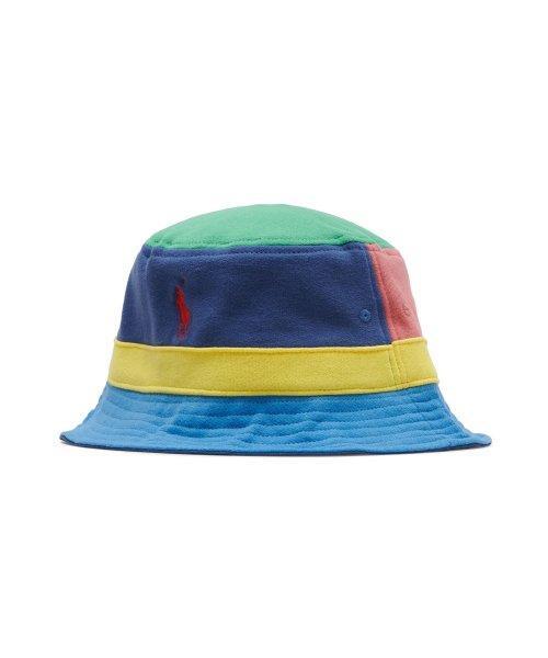 ☆POLO RALPH LAUREN☆ Colorblock Fleece Bucket Hat Multi MAP Genuine Polo Ralph Lauren Color Block Fleece Bucket Hat
