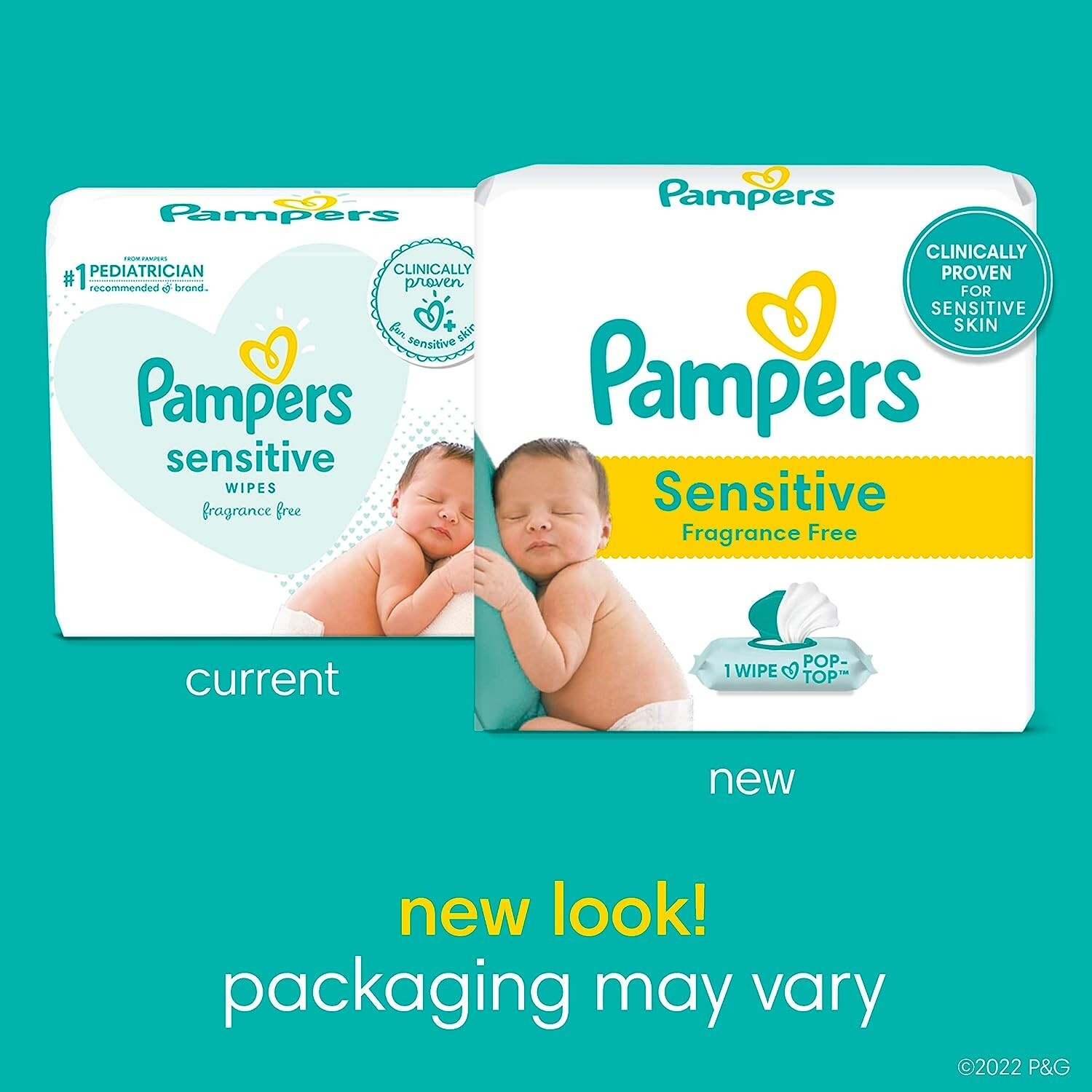 Baby Wipes Fitment, 336 count - Pampers Sensitive Water Based Hypoallergenic
