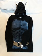 DC CHARACTER MASK HOODIE BATMAN KIDS XL 14/16 XXL18/20 NWT HALLOWEEN