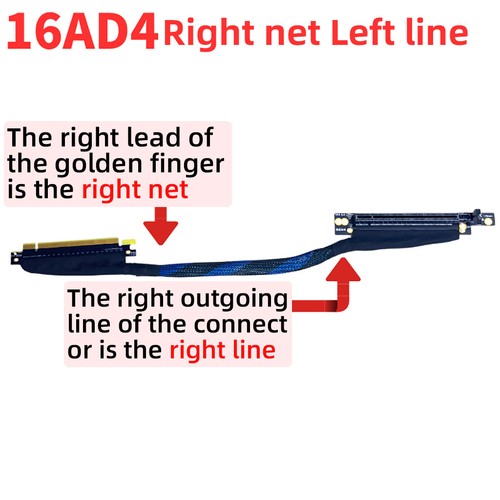 PCI-E 4.0X16 Server Graphics Card Extension Cable 32GB\S GEN4 for AI GPU Adapter - Picture 21 of 23