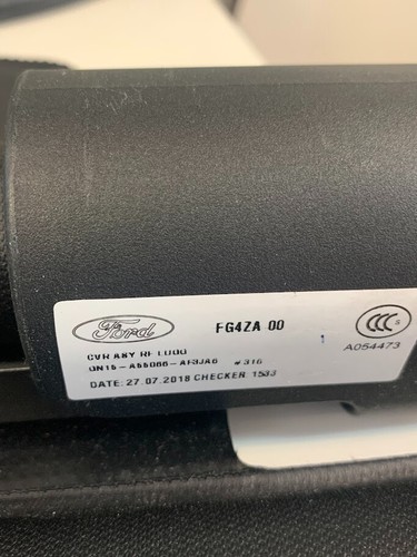 2018 Ford EcoSport rear cargo roller shade