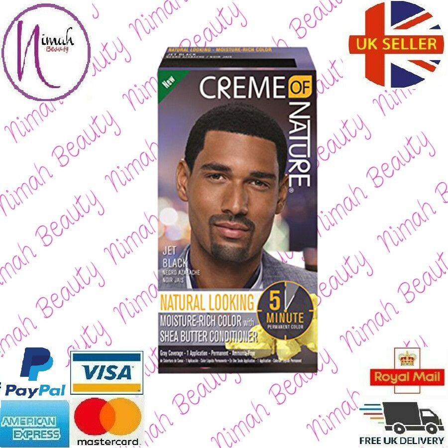 Creme of Nature Hombre Tinte Cabello 5 Minutos Permanente Color / Negro Azabache