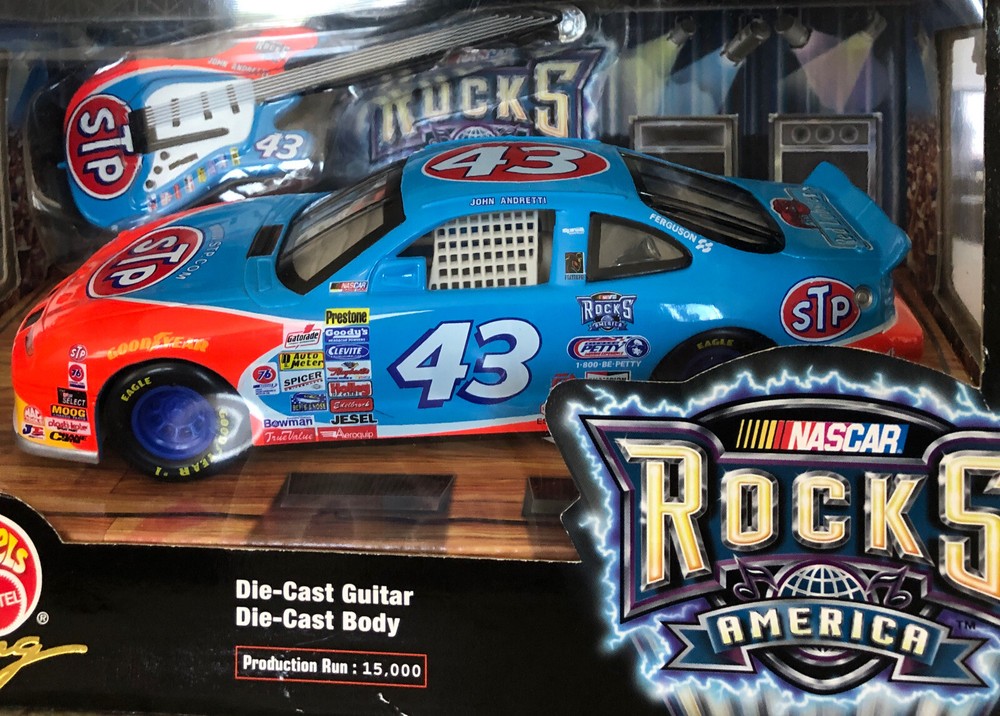 NASCAR Rocks America John Andretti 43  Pontiac Car and Guitar