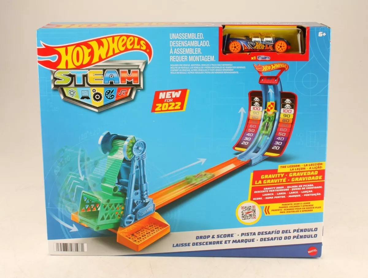 *Hot Wheels STEAM Drop & Score Car Race Track - HJC50