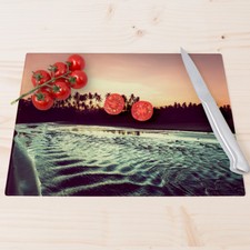 WANDKINGS Glasschneidebrettchen "Meeresrauschen" Geschenk Geburtstag Weihnachten