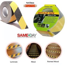 Anti Slip Tape Yellow/Black Non Slip High Grip Adhesive Safety Flooring Sticky