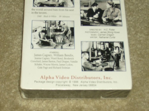 "The Time Of Your Life" James Cagney, William Bendix, Jeanne Cagney, VHS... New - Picture 6 of 7