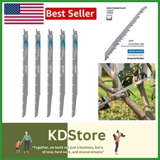 12-Inch Wood Pruning Reciprocating Saw Blade – 5-Pack for Fast, Precise Cuts