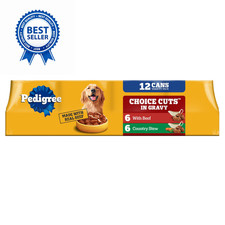 Pedigree Wet Dog Food, Choice Cuts Adult Canned 13.2 oz (Pack of 12) 3.07 per gallon