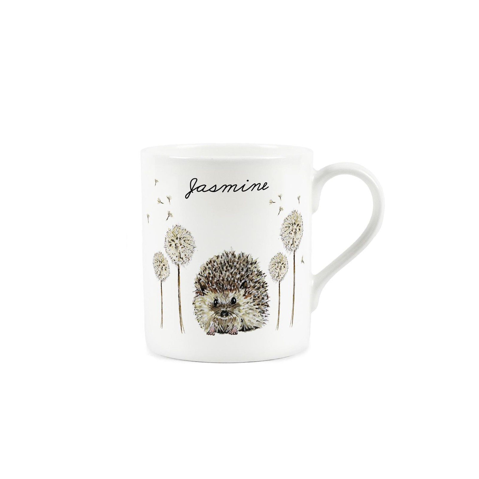 Custom Hedgehog Mug - Personalised Wildlife Bone China Cup Gift