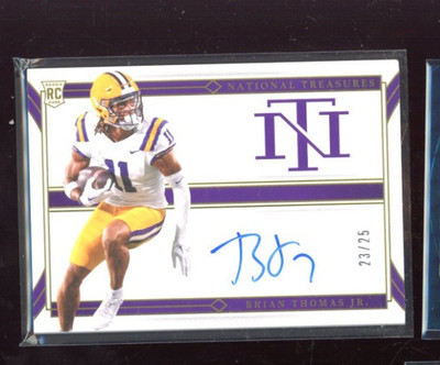 2024 NATIONAL TREASURES COLLEGIATE BRIAN THOMAS JR. RC AUTO 23/25 LSU ROOKIE