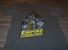 VINTAGE STYLE STAR WARS THE EMPIRE STRIKES BACK T-Shirt LARGE NEW Darth Vader