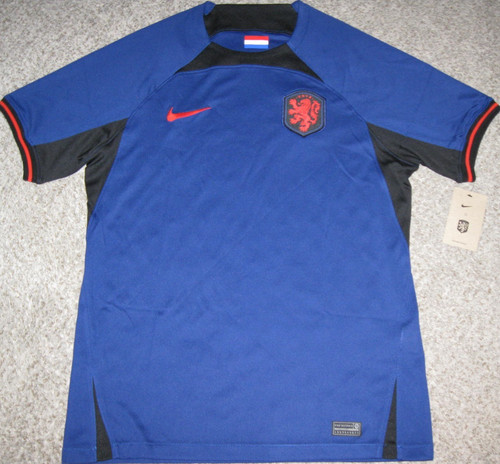 Netherlands National Team Soccer 2022 Blue Nike Stadium Jersey Men's & Women's