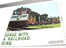 1966 JOHN DEERE LONG GREEN LINE SONGS OF THE RAILROAD RECORD ALBUM