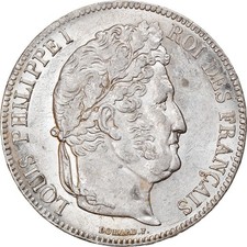 [#877382] Coin, France, Louis-Philippe, 5 Francs, 1840, Rouen, AU, Sil, ver