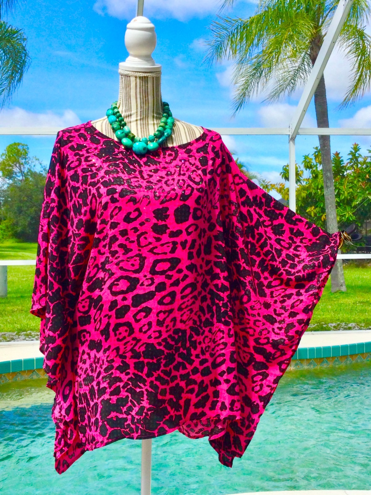 RUBY RD Gray,Blue,Green DRAMATIC Beaded/Floral Be… - image 22