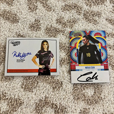 Parkside 2025 NWSL Beachwood 2-Card Autograph Lot Kiki Van Zanten Natalia Colin