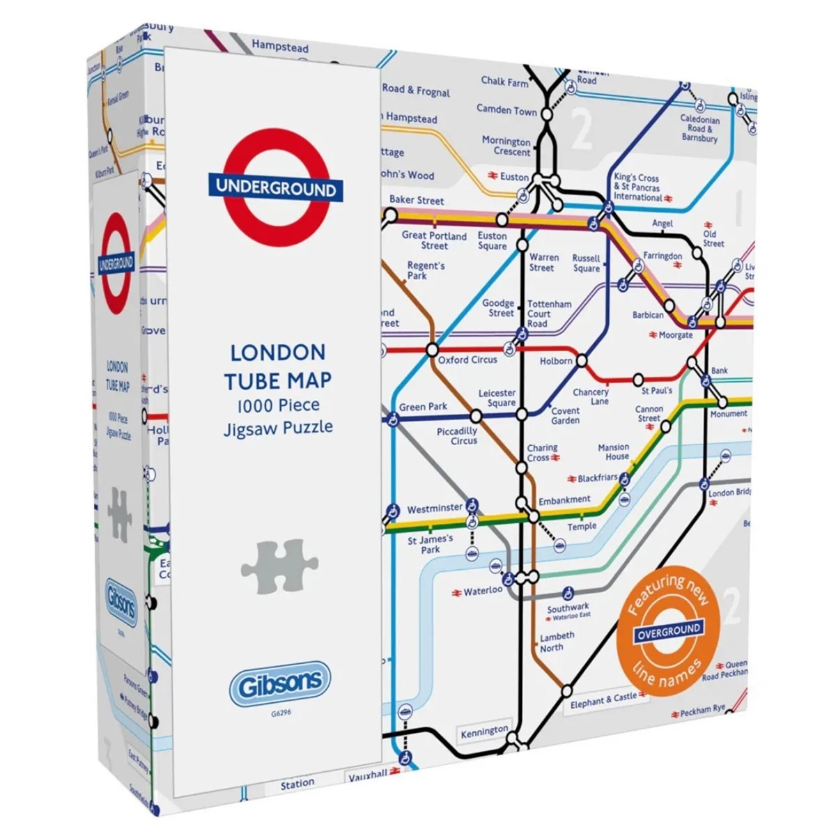 Transport for London, London Tube Map Jigsaw, Jigsaws & Puzzles, Travel, Gift
