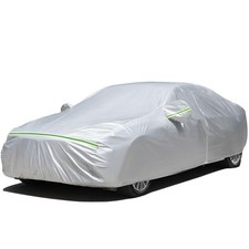Sedan Car Cover Waterproof All Weather 1 Fit Sedan Length 177-194 inch Silver